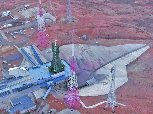 拜科努尔航天发射场31号发射台事故前照片