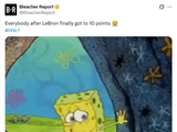 B/R发文：大家在詹姆斯得分上双后都长舒一口气😭