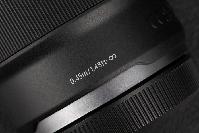 最近对焦距离0.45m