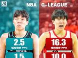 多练练挺好！杨瀚森在NBA场均2.5分 G联盟场均16.3分10板5助2帽