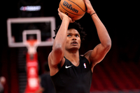 冲击力！阿门半场8中5贡献14分&amp;罚球4中4 但有3失误