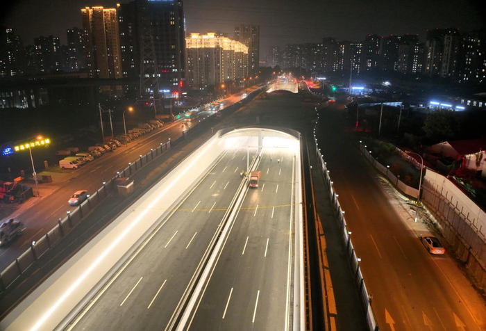 唐山路快速路工程黑龙江路地道