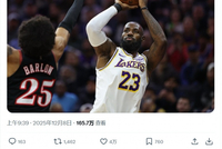 这也行美媒：詹姆斯在美国的得分上双纪录延续到1276场