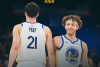 取胜功臣！勇士官方赢球海报封面人物：波杰姆斯基+波斯特