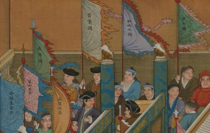 （图片源自：万国来朝 局部）