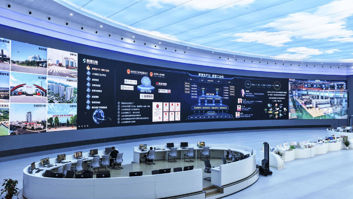 图为华泰集团5G造纸工业云平台。（资料照片）