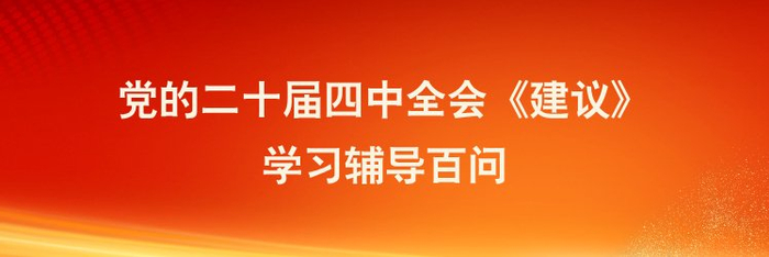 党的二十届四中全会《建议》学习辅导百问