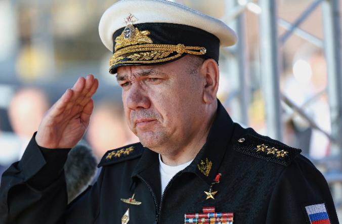   俄海军总司令亚历山大·莫伊谢耶夫（美联社资料图片）