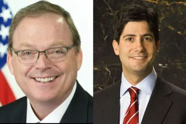 凯文·哈塞特（左）和凯文·沃什（右）