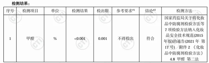 ▲消费者应认准权威检测机构出具的检测报告​