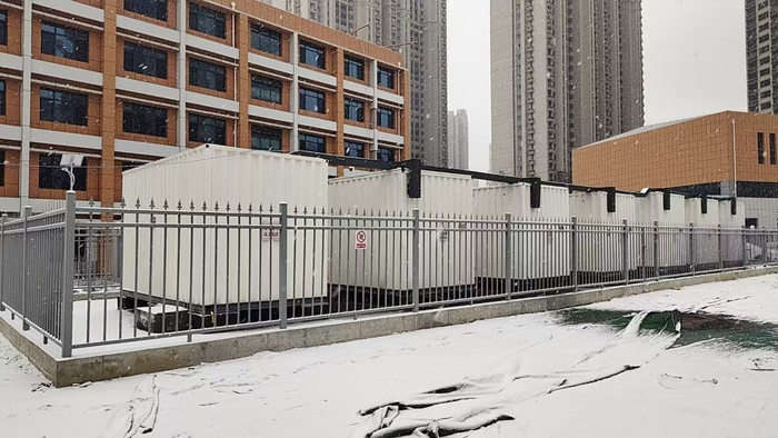 位于甘肃省兰州市的马滩地热供暖开发示范项目。新华社发