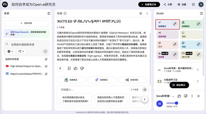 Gabriel 访谈播客转播客｜图片来源：notebooklm