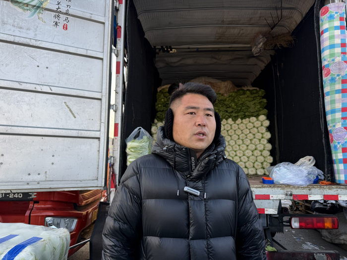 新发地白菜经营商户王伟