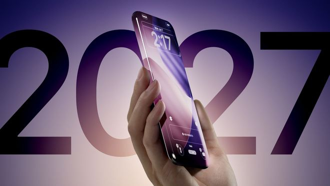 ▲20周年纪念版iPhone概念图（图源：MacRumors）
