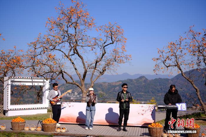 2025年11月，浙江永嘉东炉村，2025年红柿文旅季开幕式现场。　刘曦 摄