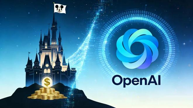 △笔者用AI生成迪士尼与OpenAI合作图
