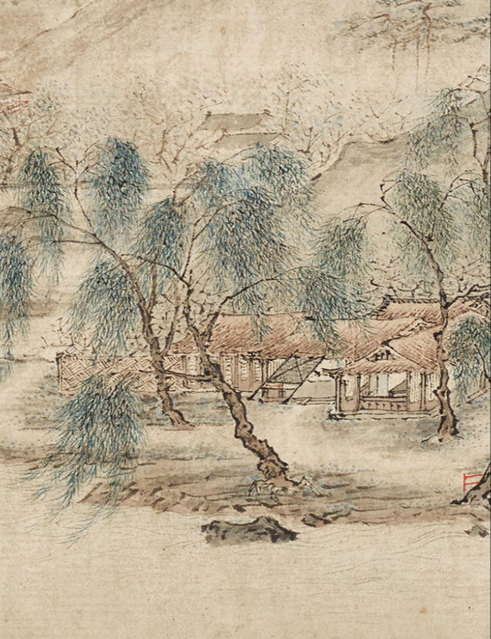 《江南春》局部