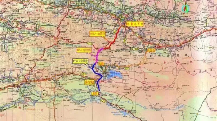 ▲乌尉高速线路图