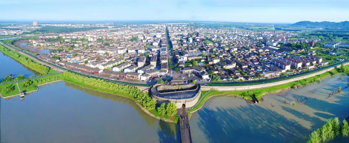 ▲寿县古城全景图。供图：林伟