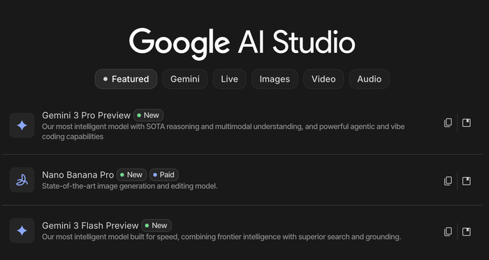 Gemini 3 Flash 上线 Google AI Studio ｜图源：极客公园