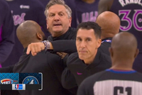 芬奇暴怒原因：兰德尔被切球 裁判没有吹罚引其不满