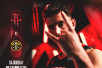 能复仇吗？凌晨6点开打！火箭晒打掘金预热海报 封面人物是申京