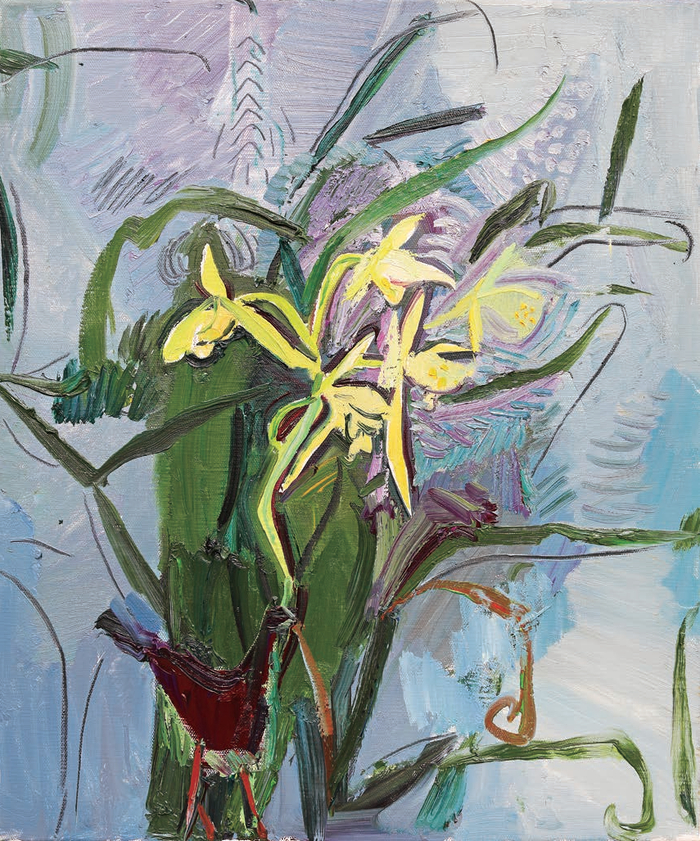 　　《致春兰》  布面油画  60×50cm  2025