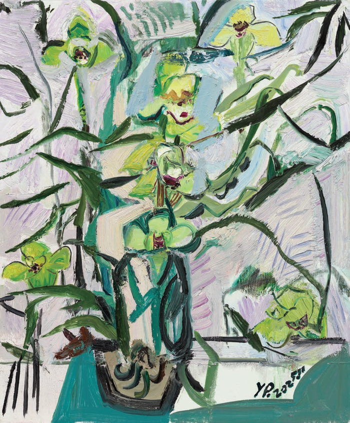 　　《致春兰》  布面油画  60×50cm  2025