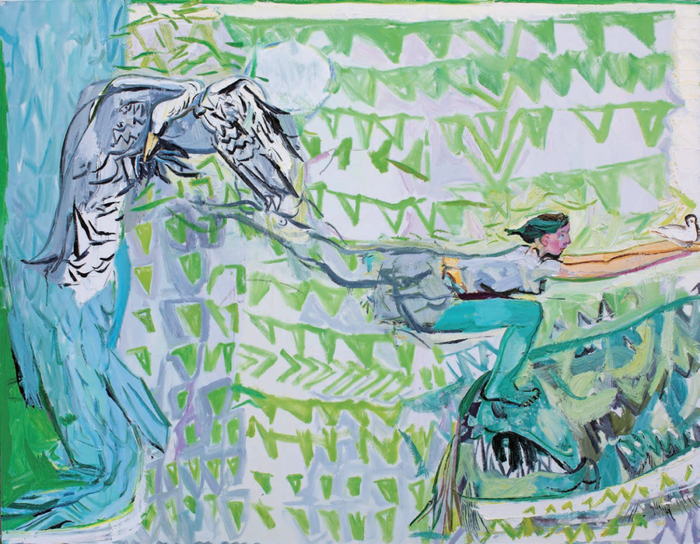 　　《晃动的太阳》  布面油画  180×230cm  2023