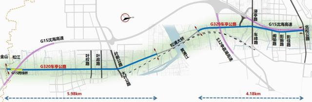 G320公路松江段平面图