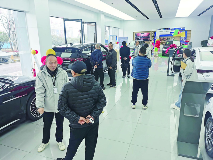     市民选购汽车 （资料图）