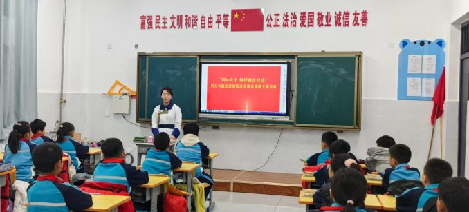 科左中旗开展“同心左中　榜样就在身边”民族团结进步模范事迹主题宣讲，深入胜利乡中心校加强青少年思想教育