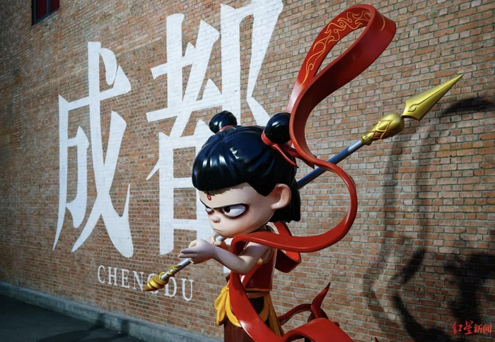 ▲哪吒雕像（资料图片）