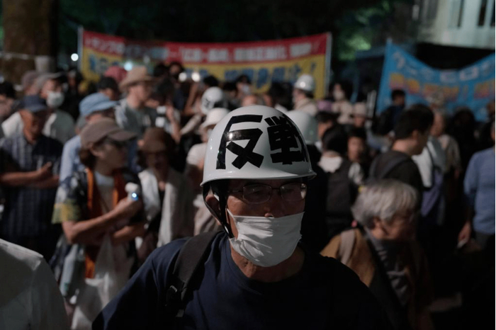 2025年8月5日，民众在日本广岛和平纪念公园举行反战集会。（图/新华社）