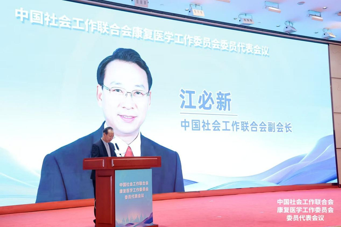 图为江必新副会长做总结发言