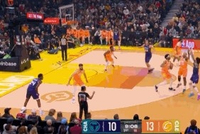 😝金鸡独立就是浪啊！鲍尔开场3分钟内连中三记三分球