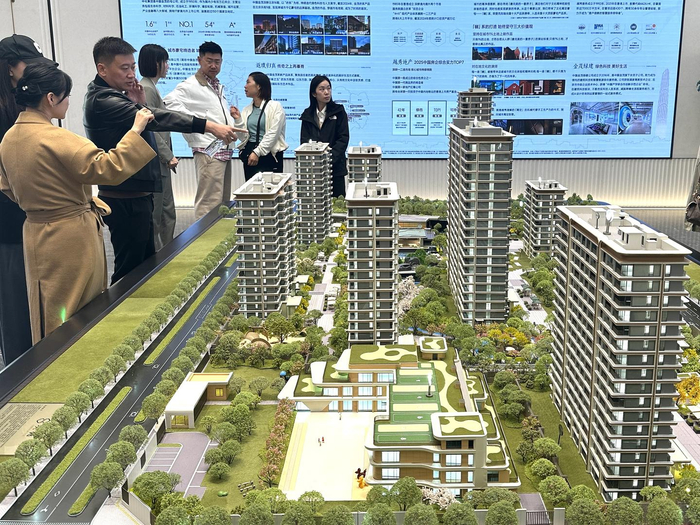 ▲2025年10月11日，北京一售樓處。中新社記者 蔣啟明 攝