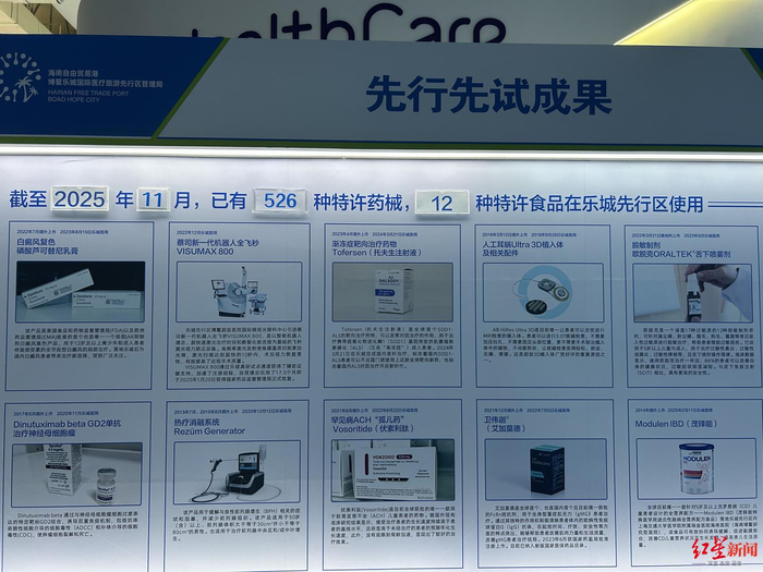 ▲超500种特许药械落地海南