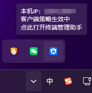 受控端设备上线后系统显示的信息