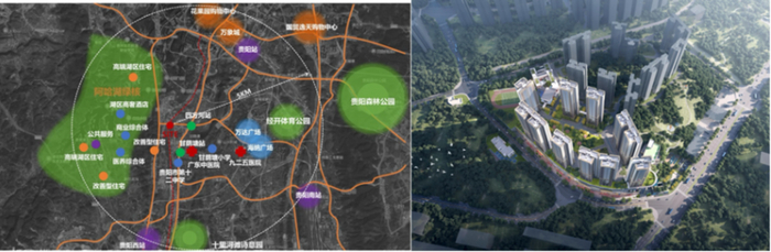 （南明区翰岭·南明府项目（灯笼坡二期）区位示意图；效果图仅供参考，最终以审批方案为准）