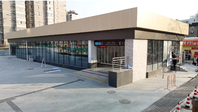 6号线山东大学站E出入口 图源济南日报
