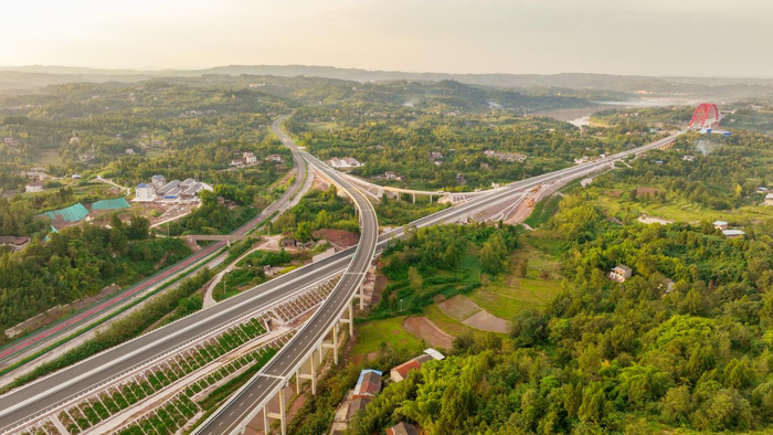 镇广高速航拍图