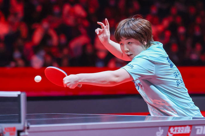 蒯曼在乒超总决赛女团半决赛