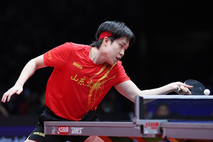 王楚钦在乒超总决赛男团半决赛