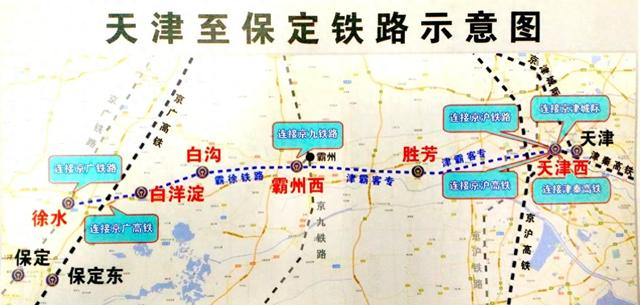 津保铁路示意图