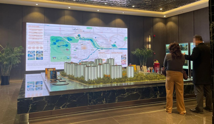 北京某项目营销中心 图片来源：每经记者 陈梦妤 摄