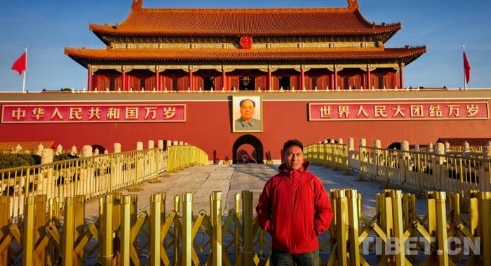 图为西藏自治区那曲市色尼区教育（体育）局体卫艺科工作人员次仁  摄影：刘莉 