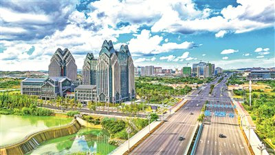 位于贵阳大数据科创城核心区的贵安中心（本报资料图片）。