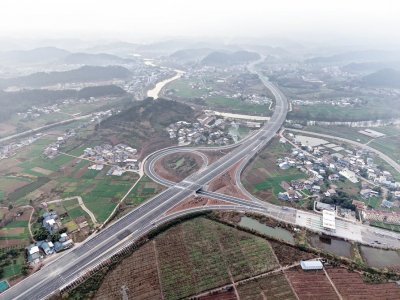 成南高速扩容项目航拍图。蜀道集团供图