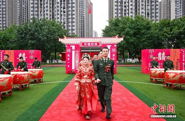 图为婚礼现场。郭传伍 摄 